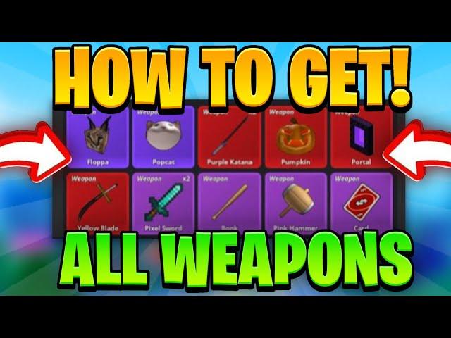 HOW To Get ALL *WEAPONS* in Meme Sea! (Roblox)