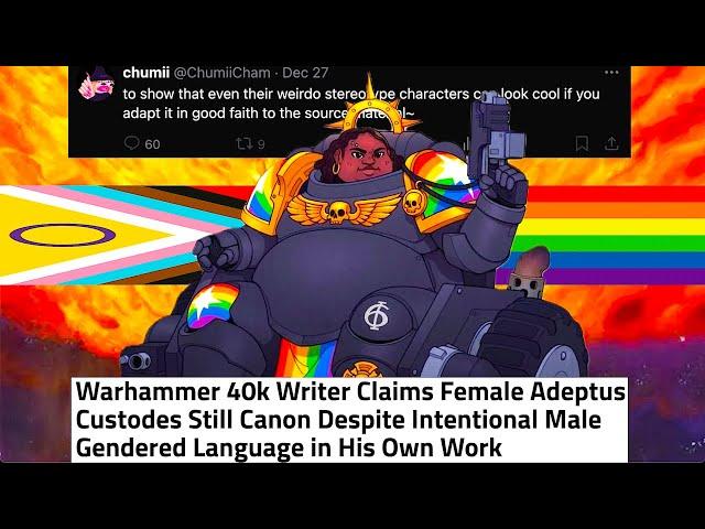 Warhammer 40K Writers CONFIRM Female Custodes are CANON?! + Woke Artist Spites Fans & FAILS HORRIBLY