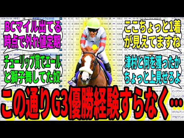 【競馬の反応集】「私はG3すら勝ったことのない馬です」に対する視聴者の反応集