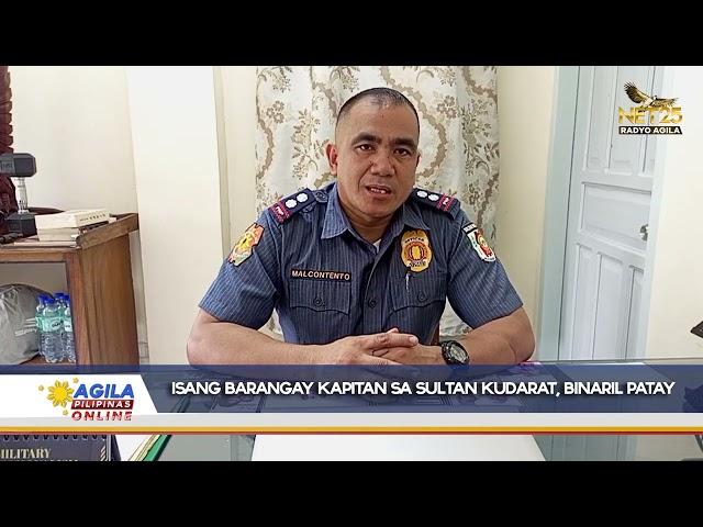 Isang Barangay Kapitan sa Sultan Kudarat, binaril; patay