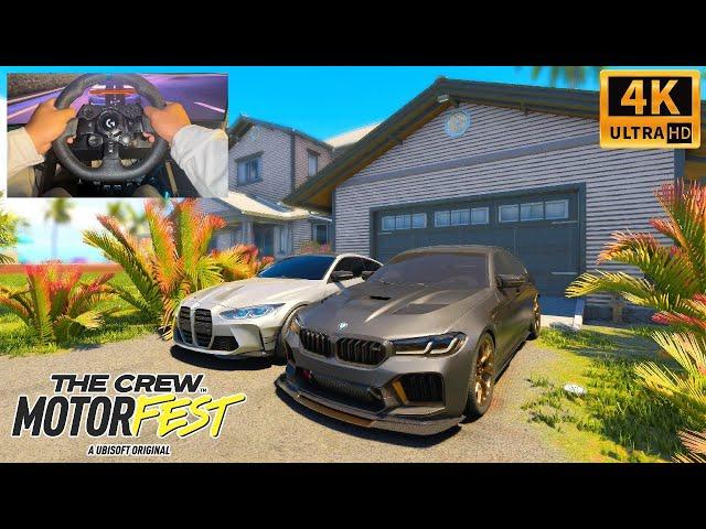 The Crew Motorfest: BMW M5 CS & BMW M4 Competition Coupe | Logitech G923 Steering Wheel Gameplay