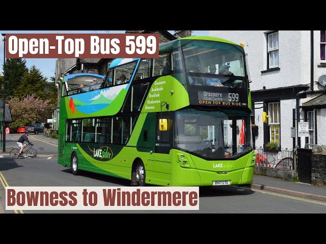 Bowness to Windermere onboard Stagecoach's Open-top Bus.