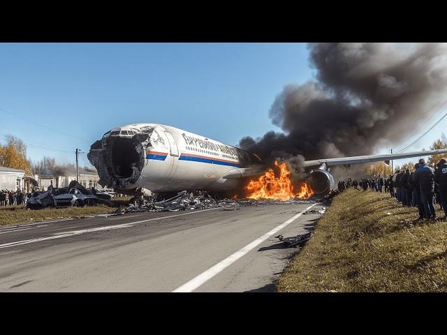 3 MINUTES AGO! Russian DOOMSDAY Presidential IL-96 Plane DOWNED by Ukrainian F-16 guided missile!