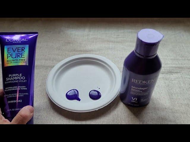 Redkin Violet Shampoo VS Loreal EverPure Purple Shampoo Comparison Review