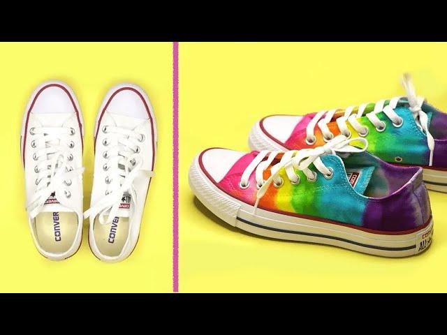 HOW TO MAKE RAINBOW CONVERSE,THE EASY WAY- EZPZ Ideas