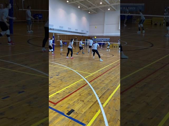 Volleyball deffence warm up drill  #volleyball #shorts #training #sport #drill #deffence #fun