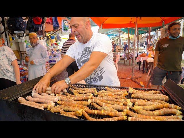 Sicilian Street Food in Palermo  CRAZY Italian BBQ + HUGE Arancini in Sicily!!