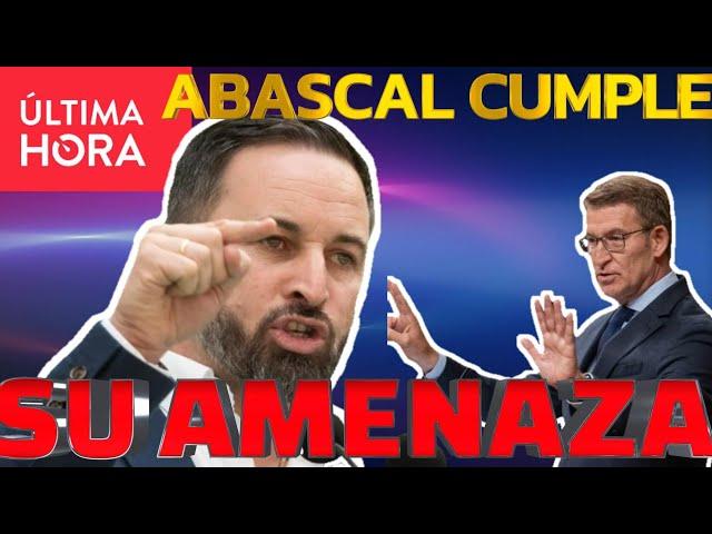 BOMBAZOSantiago Abascal Explota! Descubre Por Qué VOX Rompe con el PP y  culpa a Feijoo y al PSOE