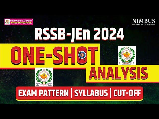 RSSB JE Vacancy 2024 | RSSB JE Exam Date, Syllabus, Cutoff Complete Analysis in One Shot #rsmssbjen