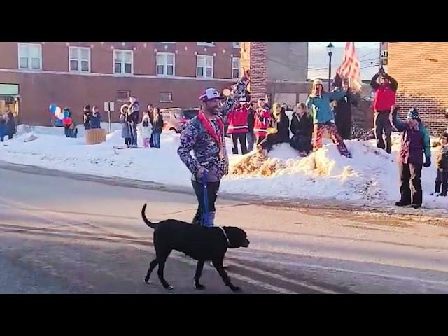 Gold medalist Nick Baumgartner welcomed home to Iron River with parade