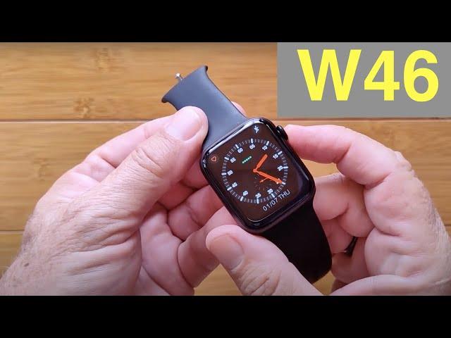 WOGATA W46 1.78” HD Screen IP68 Waterproof Apple Watch Shaped Health Smartwatch: Unboxing & 1st Look