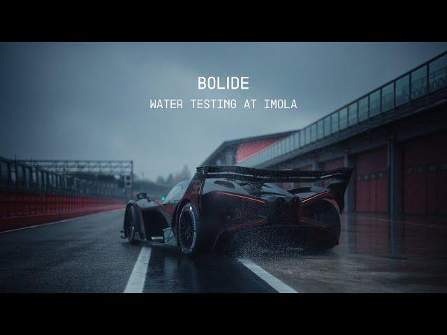 BUGATTI BOLIDE: Water Testing at Imola Circuit