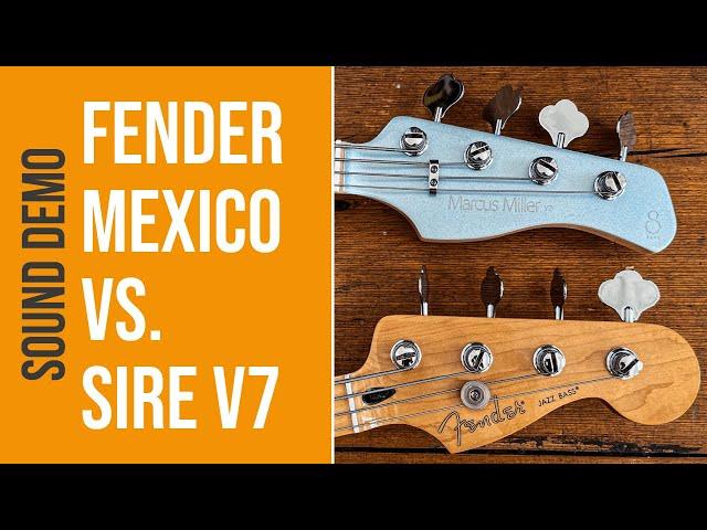 Fender Jazz Bass Player Series VS. Sire Marcus Miller V7