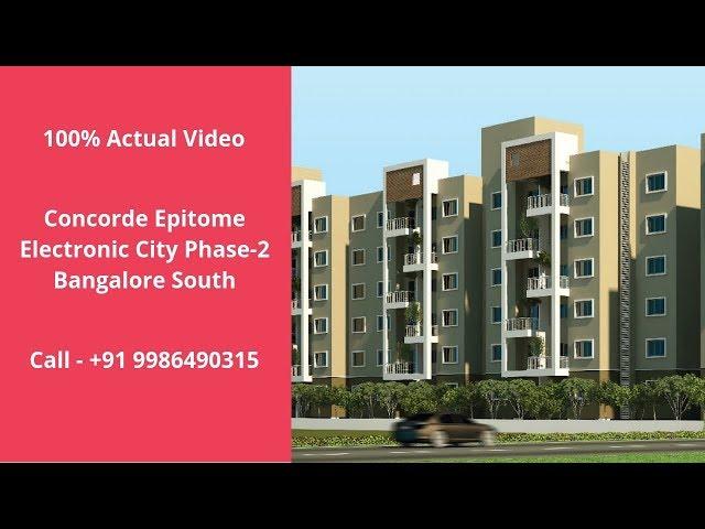 Concorde Epitome Electronic City Phase-2 Bangalore | 2/3 BHK For Sale | Sales- 8448496407