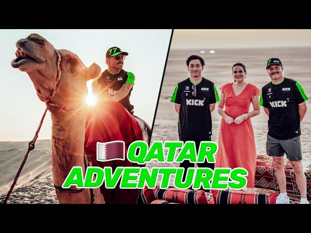 SWAPPING F1 cars for camels  VALTTERI BOTTAS and ZHOU GUANYU’S QATARI adventure 