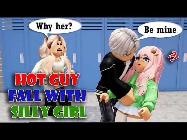 Hot guy fall with silly girl