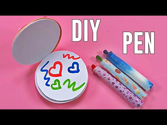 Easy DIY Pen Idea - SCHOOL SUPPLIES YOU SHOULD DEFINITELY TRY - BACK TO SCHOOL HACKS AND CRAFTS