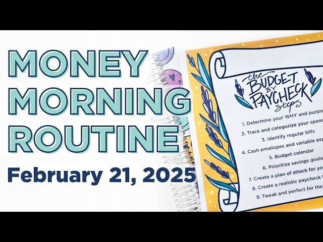 Money Morning Routine | Budget By Paycheck Method