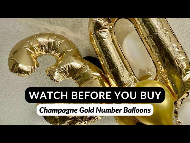 These Huge Champagne Gold Balloons Are a Hit!