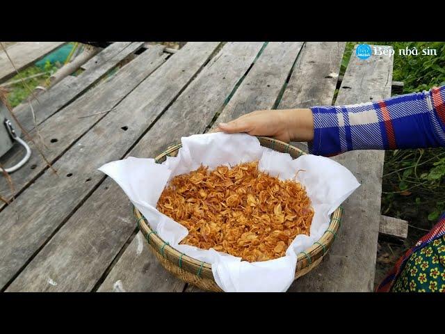 HÀNH PHI bí quyết vàng giòn để được lâu ‖ Bếp nhà Sin