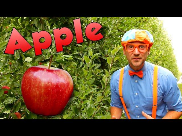 Blippi Visits an Apple Factory | Healthy Eating Videos For Kids | Educational Videos For Toddlers