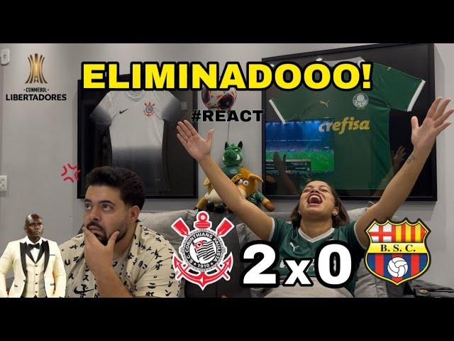 REACT REAÇÕES CORINTHIANS x BARCELONA | Casal Rivalidade