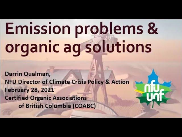 2021 BC Organic Conference Keynote: Darrin Qualman