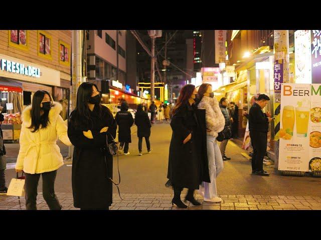 Food Road in SEOUL - Bangi Food Road, Songpa-gu, Seoul Night Walk. Seoul Trip, Seoul Travel.