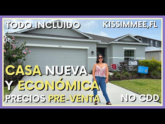 Casa NUEVA y ECONÓMICA EN KISSIMMEE, FL | Precios PRE-VENTA 