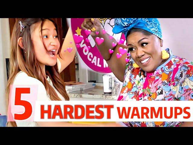 AGT Talented Angelica Hale SINGS 5 Hardest Vocal Warmups w/Vocal Coach