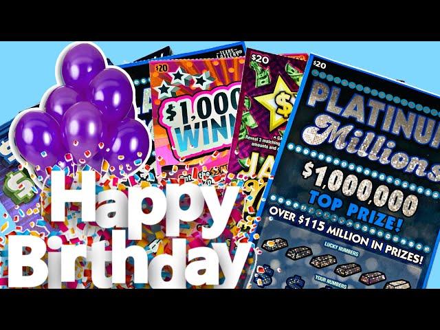 OH MY! $100 IN SCRATCH OFF TICKETS! I WANNA BE RICH! HAPPY BIRTHDAY WOLVERINE!