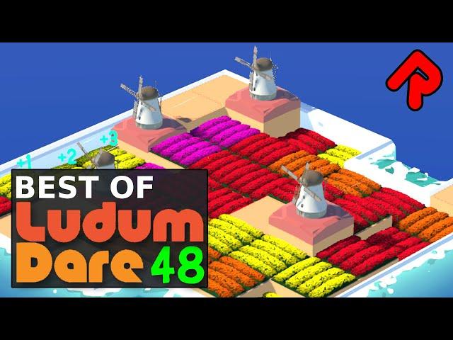 Best Ludum Dare 48 Games #5: Vast Trivia, Third Party, Dikes & Polders, Aquarial, Blackout!