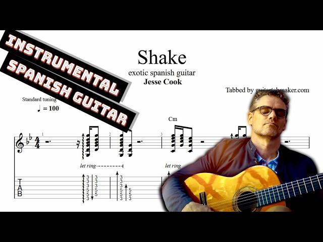 Jesse Cook - Shake TAB - exotic spanish guitar tabs (PDF + Guitar Pro)