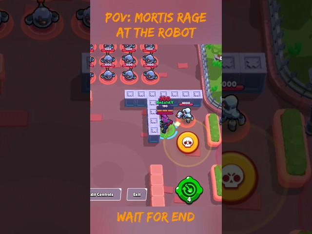 POV: Mortis rage at the robot  #funny #mortis  #brawlstars #shorts