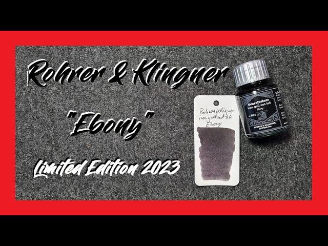 Rohrer und Klingner Ebony (Limited Edition 2023) - Review Deutsch