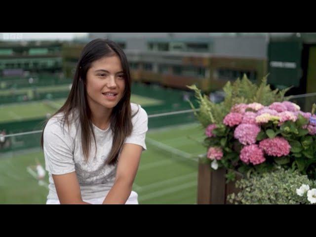 Emma Raducanu Interview with BBC at Wimbledon