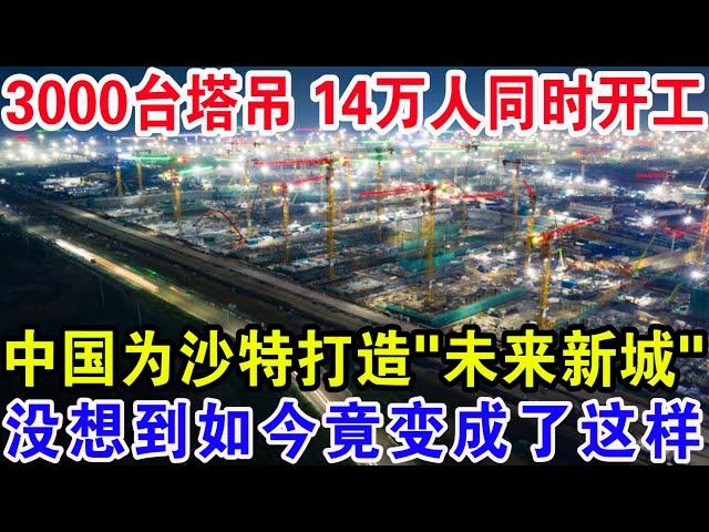 3000台塔吊,14万人同时开工!中国为沙特打造"未来新城"没想到如今竟变成这样！