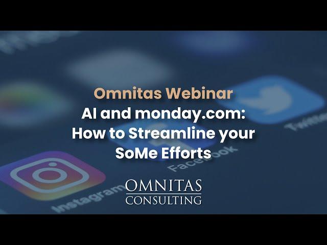 Webinar: AI and monday.com - Streamline your SoMe Efforts with the help of Make