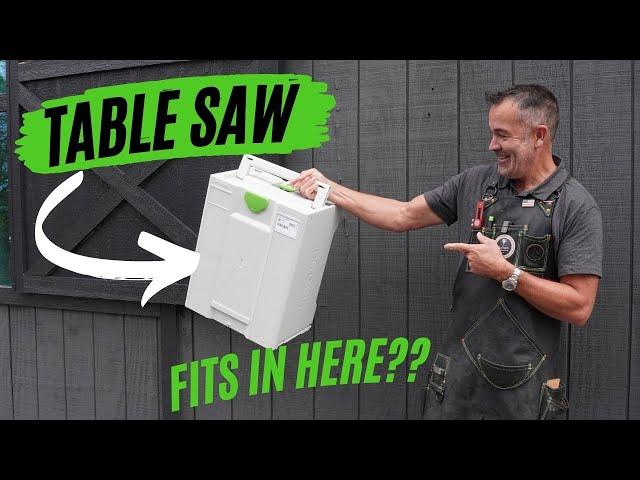 A table saw fits in here? The new CSC 50 SYS from Festool!