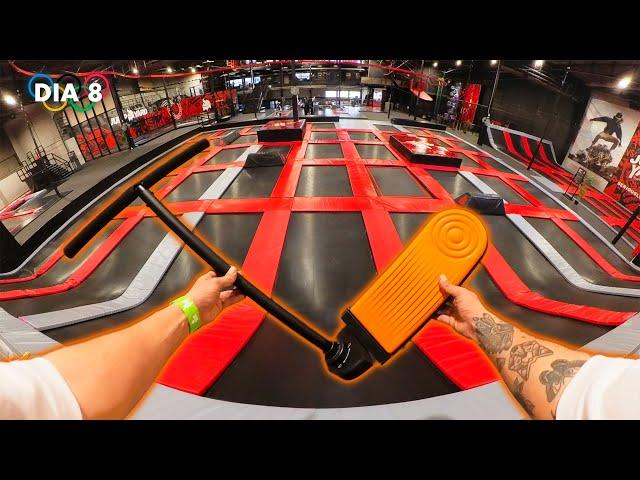 ¡SKATEPARK DE TRAMPOLÍN EN SCOOTER!