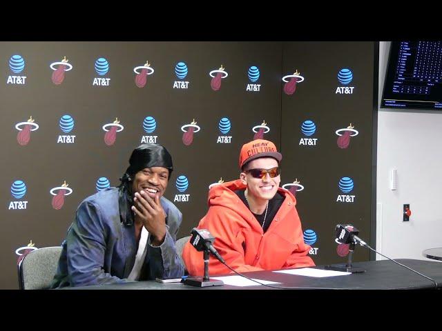 Jimmy Butler and Tyler Herro Talk Miami Heat Win Over Sixers, Argue Who Is Best Scorer on Team