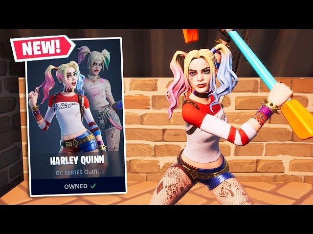 NEW HARLEY QUINN Skin Gameplay in Fortnite!