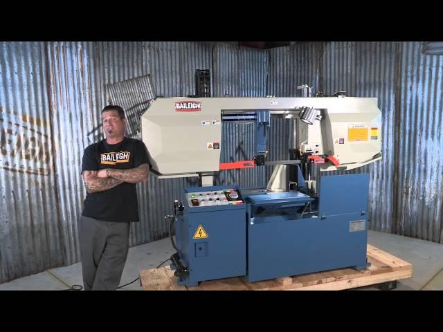 Baileigh Industrial BS-360SA Semi Automatic Bandsaw Horizontal Band Saw Cutting Machine