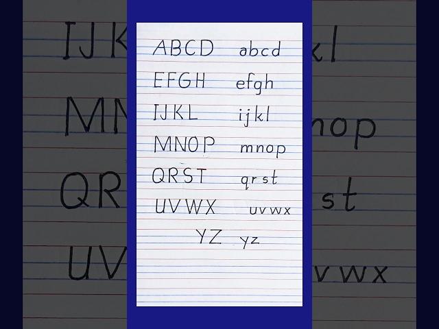 Capital and small letters/Alphabet writing in easy way/#shorts #youtubeshorts#shortvideo#shortsviral