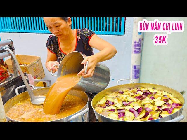 Bún Mắm Sài Gòn 35K hơn 30 năm | Cách nấu nồi Bún Mắm đậm đà thơm ngon