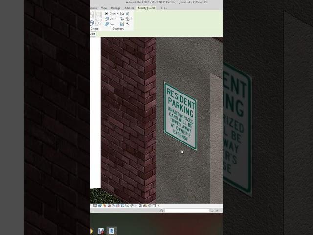 Placing Decals in Revit