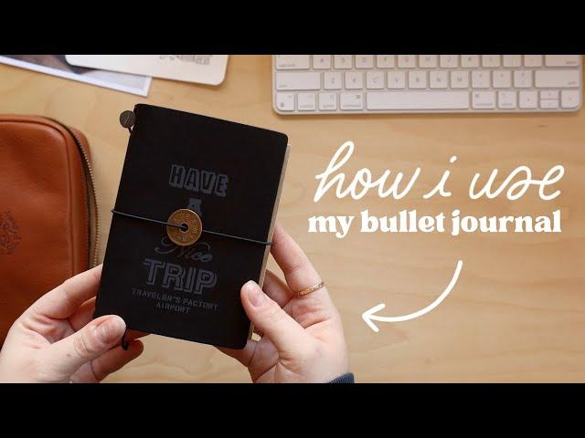 how i'm using my passport bullet journal  2024 passport travellers notebook setup