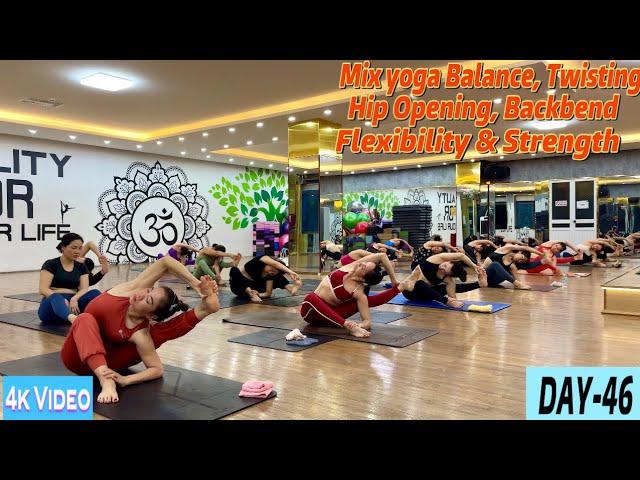 DAY-46 Mix Yoga Balance, Twisting, Hip Opening & Backbend | Master Ranjeet Singh Bhatia |