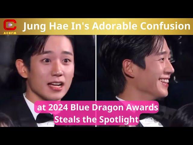 Jung Hae In's Adorable Confusion at 2024 Blue Dragon Awards Steals the Spotlight - ACNFM News