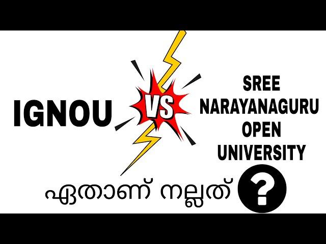 IGNOU UNIVERSITY AND SREE NARAYANAGURU OPEN UNIVERSITY #distancelearning